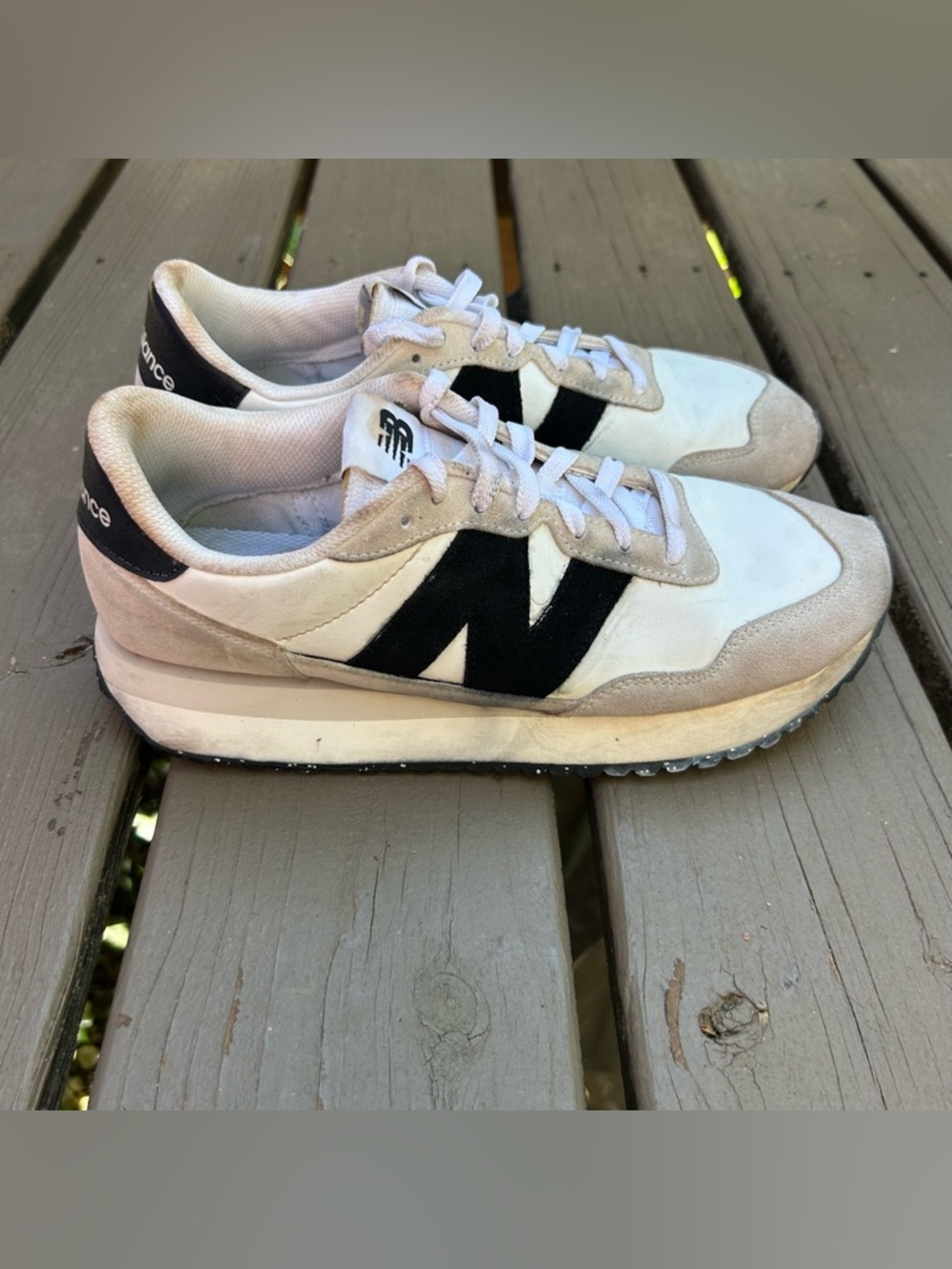 New Balance 237 White Black Beige MS237WB | Men’s Size 10 / EU 44